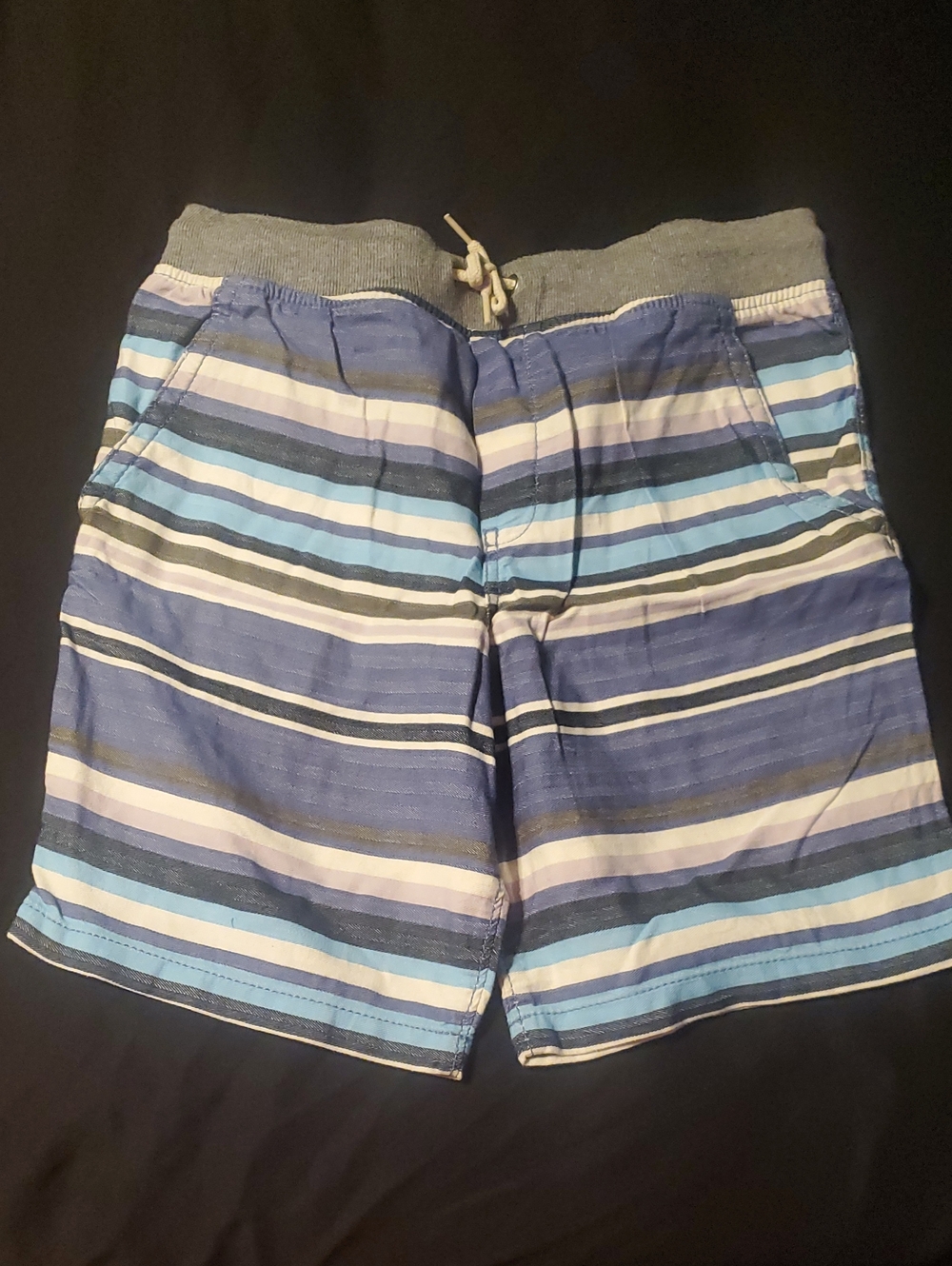 Boy's Blue Striped Swim Shorts